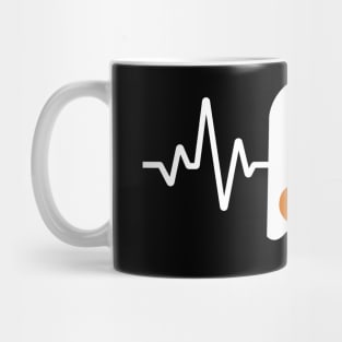 Funny Pumpkin Boo Ghost Heartbeat Halloween Mug